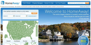 Homeaway Welcome Page