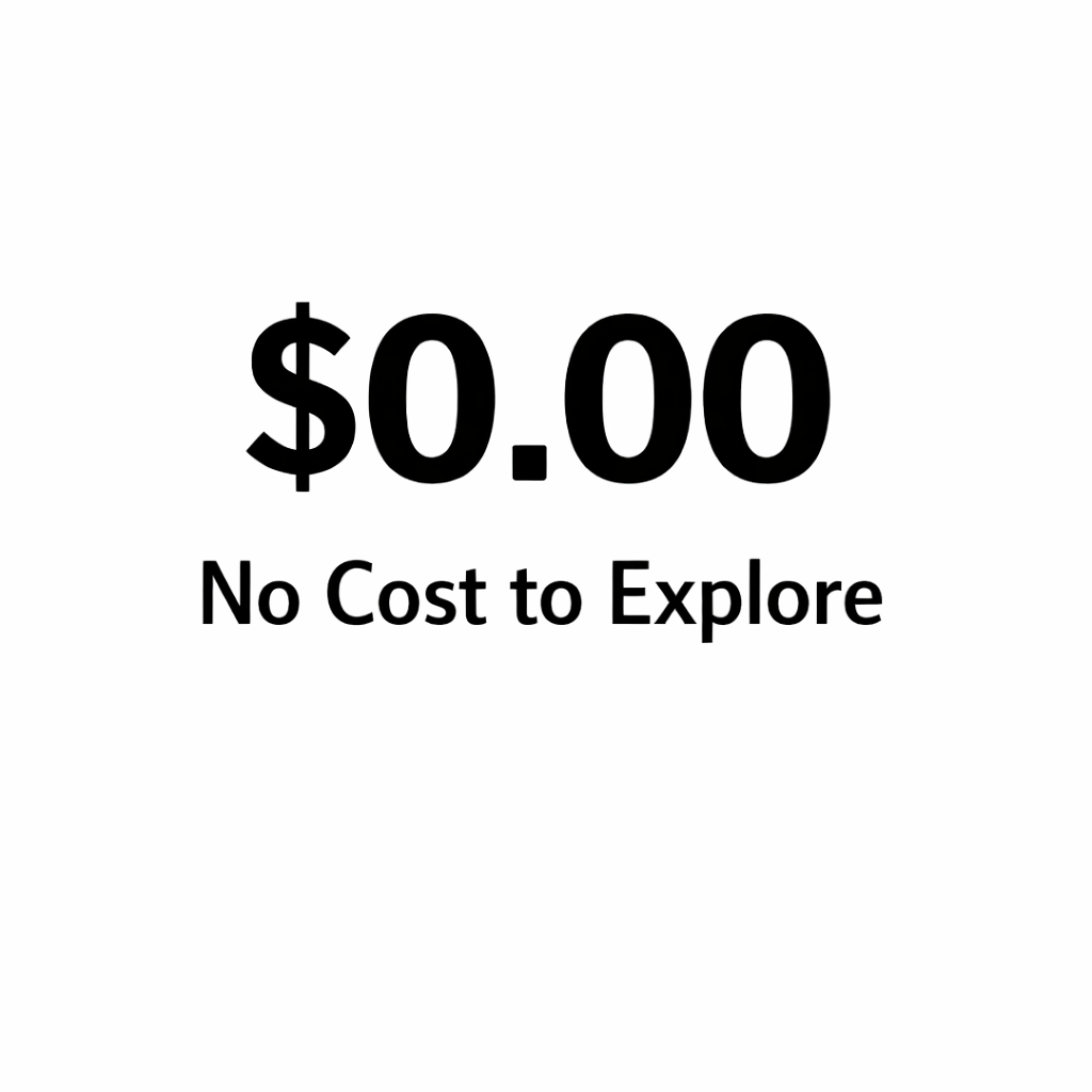 No Cost Exploration Sign-2